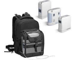 Carry zuurstofconcentrator medische rugzak, tas voor draagbare zuurstofconcentratormachine compatibel met SimplyGo Mini, Inogen One, Caire Freestyle Comfort, Oxygo, zwart