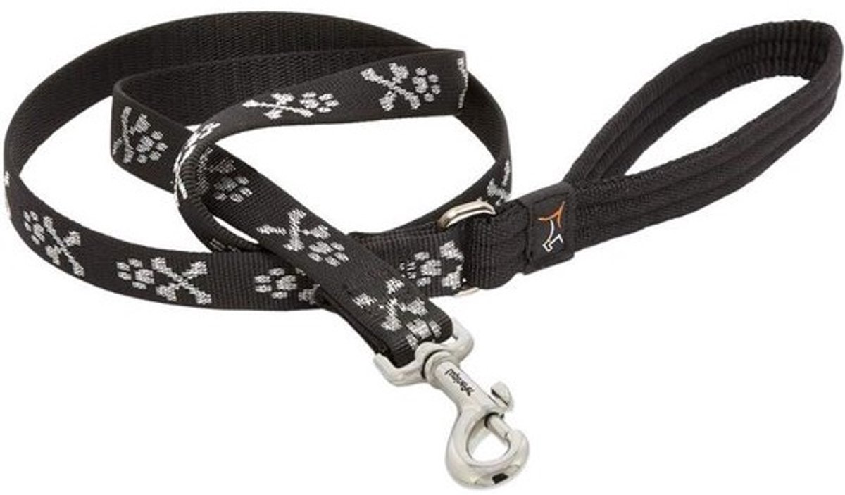 Hondenriem Nylon - Leiband Training - Veilig Wandelen - Drukknop Sluiting - 120 cm Lengte - Zwart