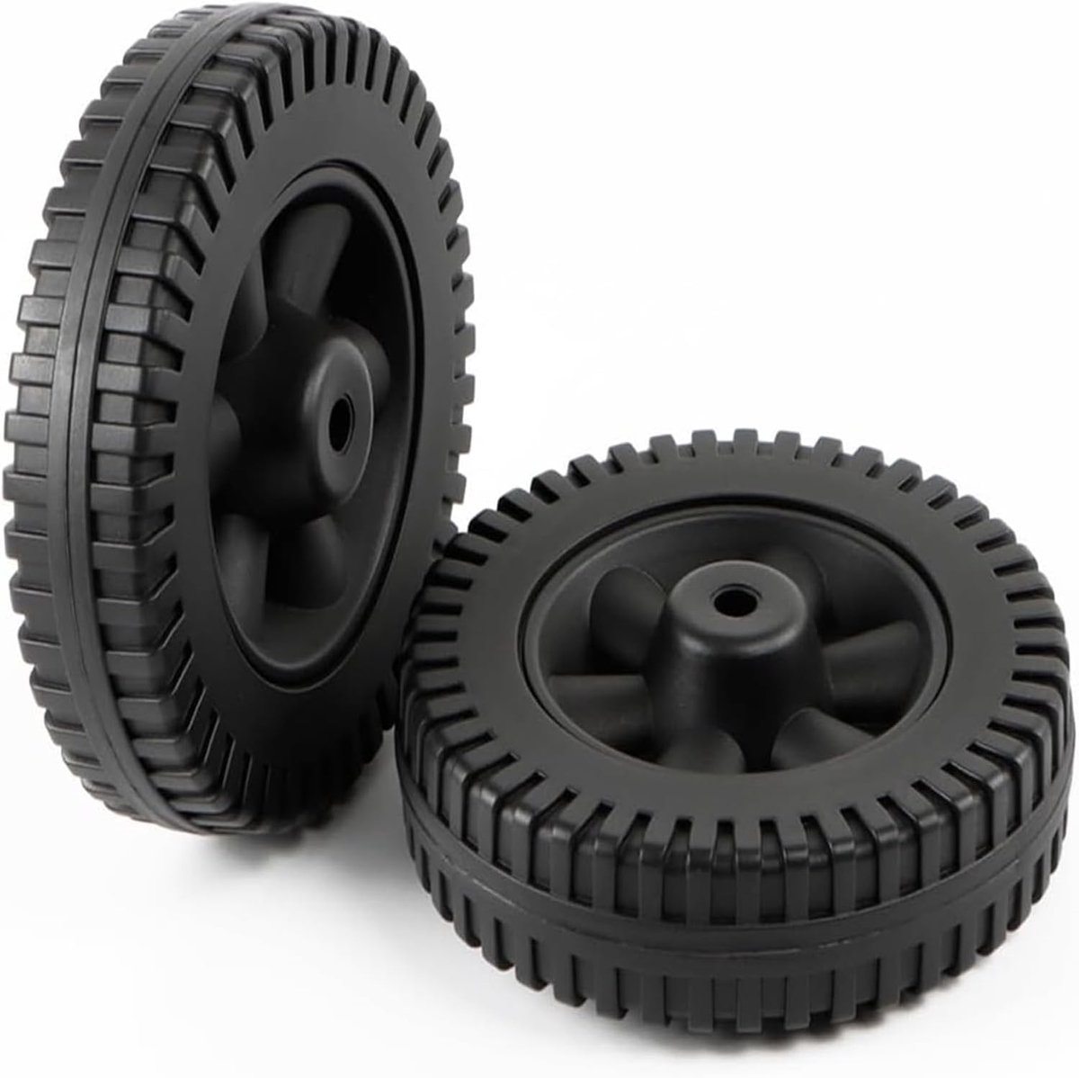 2 reservewielen voor grill van kunststof, reservewielen voor charbroil-gasgrills, ovenwielen voor grill (7 inch)