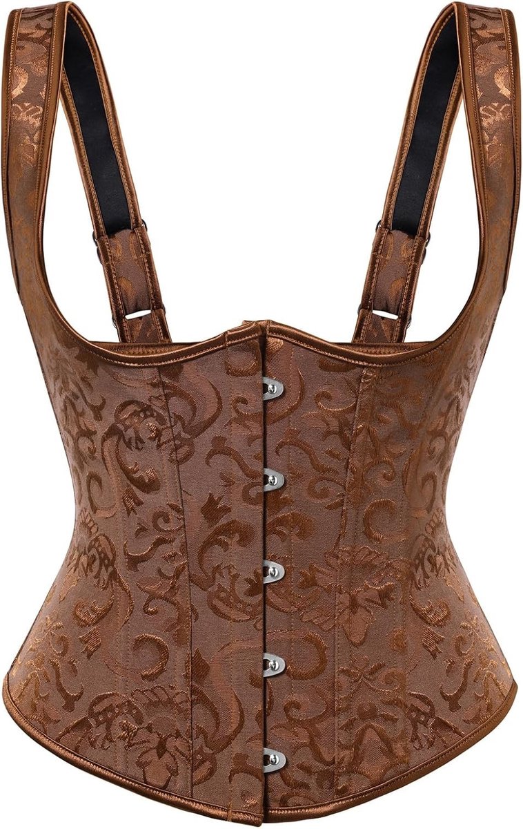 Dames Onderbust Corset met Beugels voor een Middeleeuwse Look en Perfecte Pasvorm