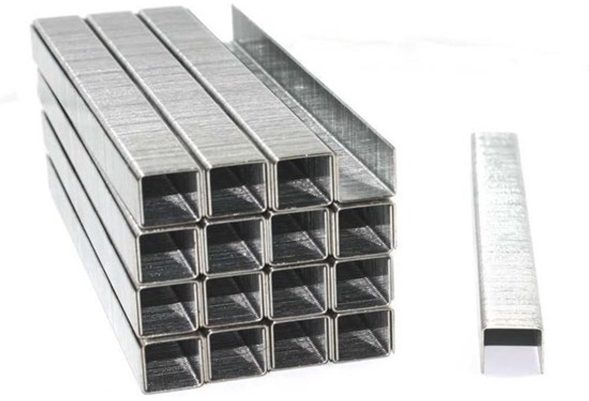 10.000 Heftnietjes Type 53 - 10 mm Lengte - Verzinkt - Universeel Gebruik