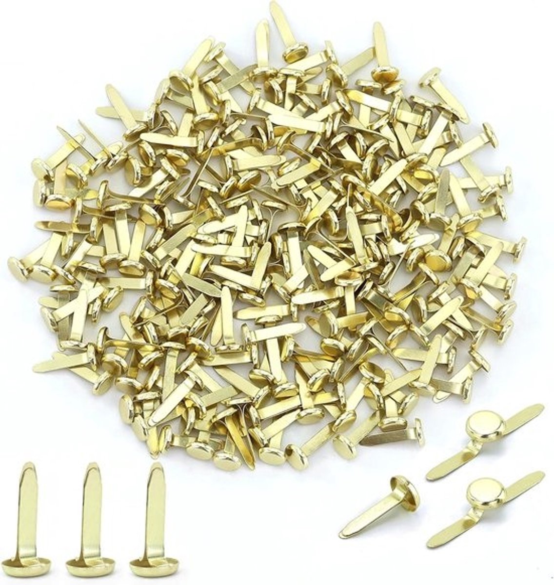 220x Mini Gouden Bolkop Spelden voor Prikbord, Kaarten en Knutselprojecten