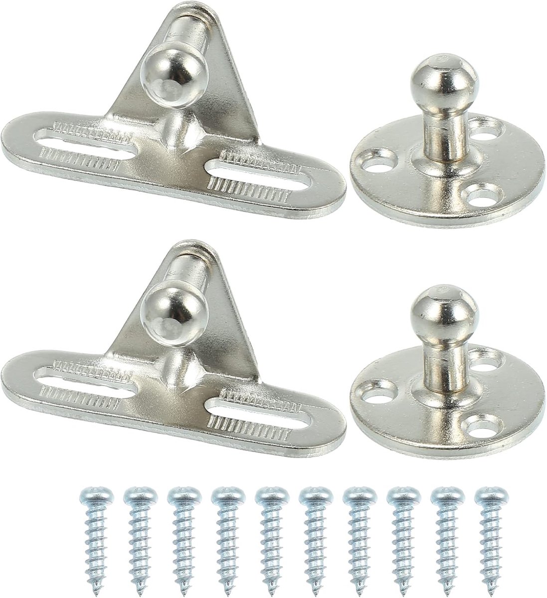 X AUTOHAUX 4 stuks auto gasveer montagebeugel 10 mm met schroef kit vervanging