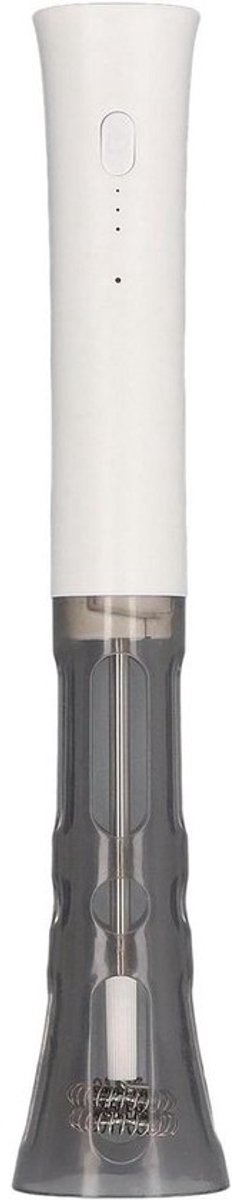 Draagbare Melkopschuimer - Elektrische Garde Mixer - Koffie Maken - Oplaadbaar met 2 Gardes - 28 cm - Zilver