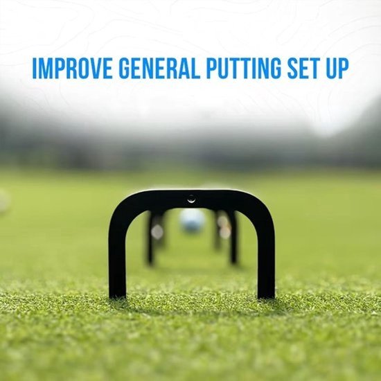 Oefengroen Golfmat - Puttingmat Indoor - Golfvaardigheden Verbeteren - Geavanceerde Hoekcorrectie - 90.2 x 9.7 cm - Groen — afbeelding 2