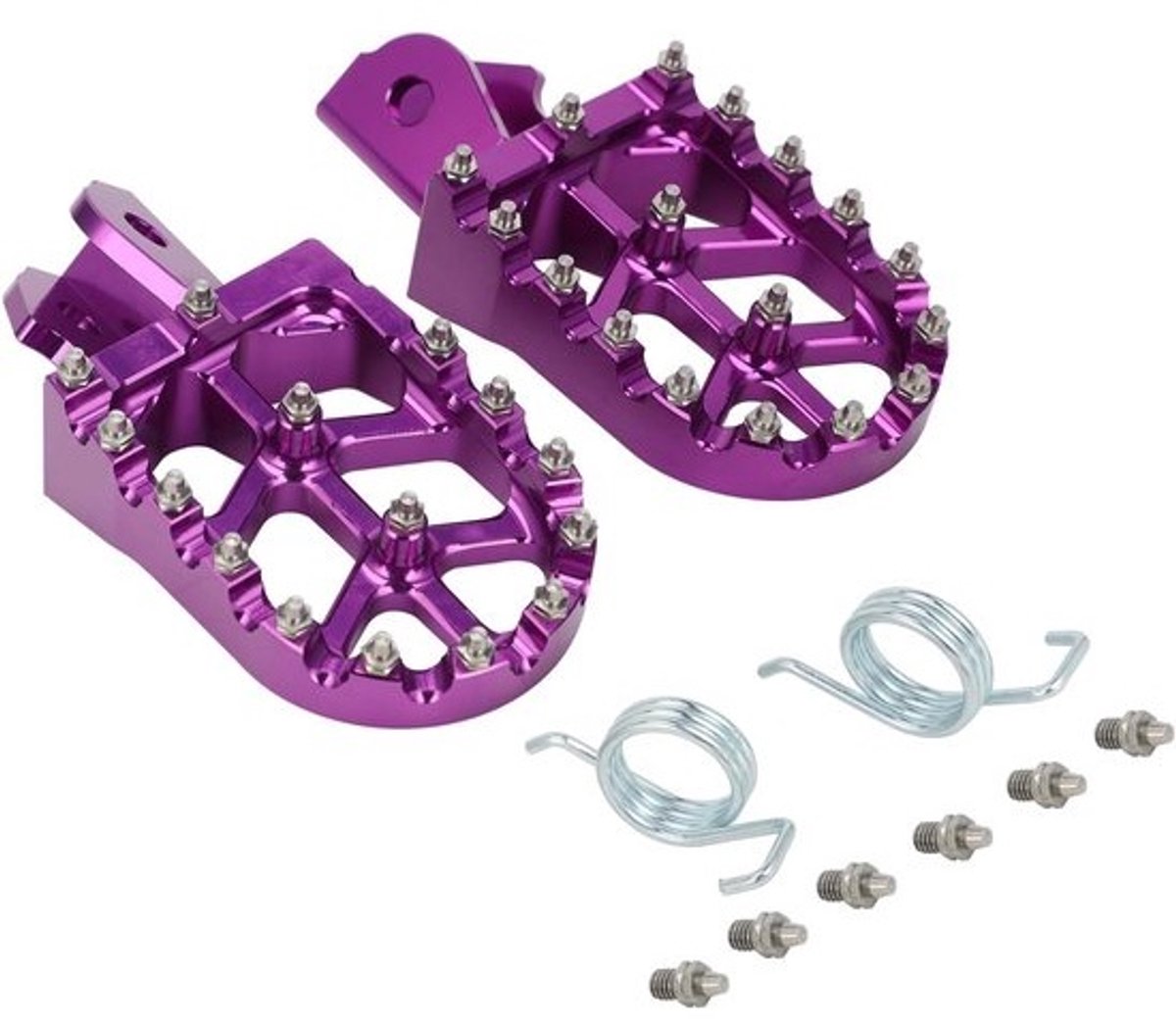Motorfiets Voetsteunen - Motorsteunen Pedalen - Verbeteren Rijcontrole - Antislip Aluminiumlegering - Voor SX-F450 - E