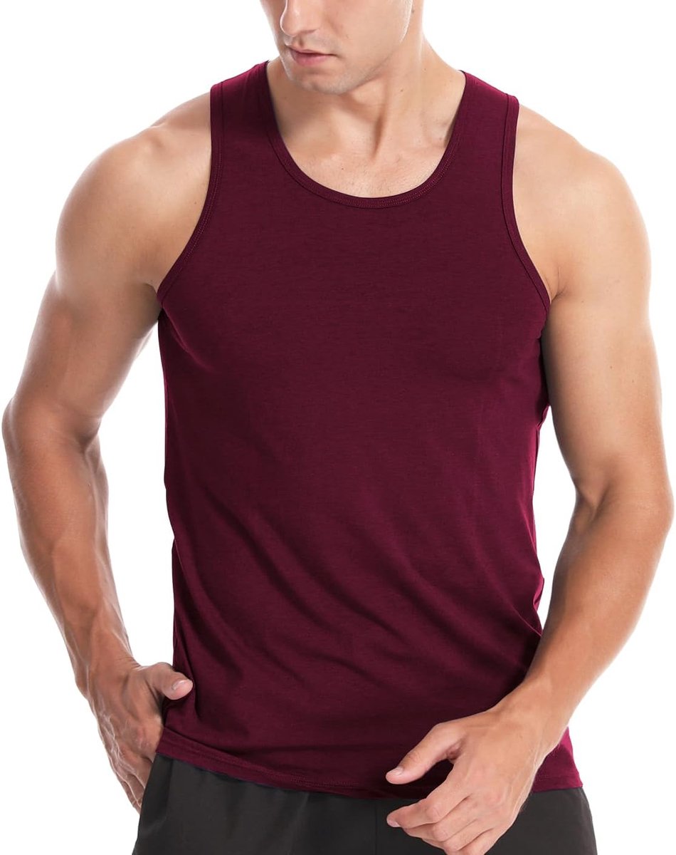 katoenen tanktop, gym, spieropbouw, fitness