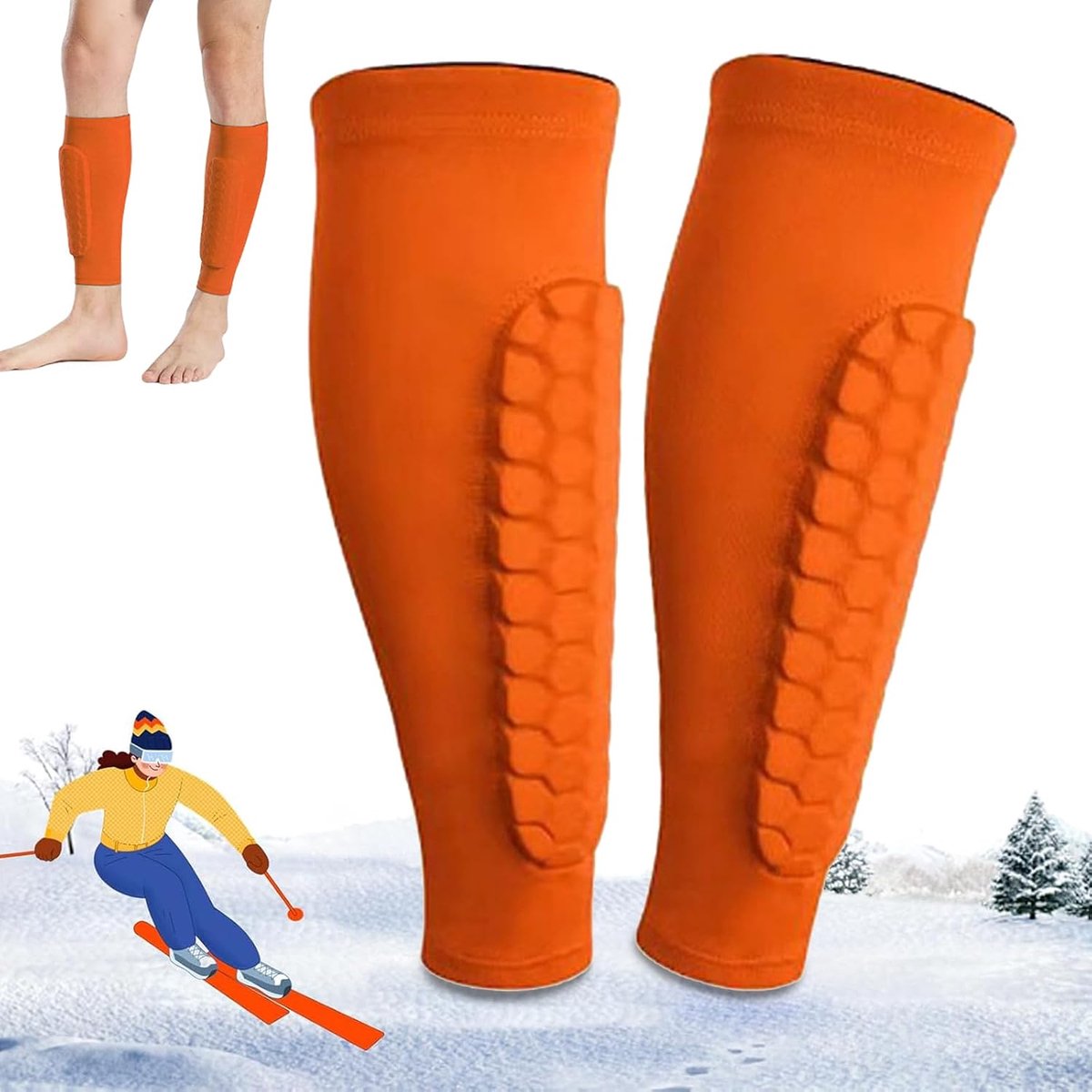 Scheenbeschermers voor voetbal, beschermende manchet voor kuiten, professionele scheenbeschermers, botsingsbescherming voor voetbal, beschermingsuitrusting voor kinderen en
