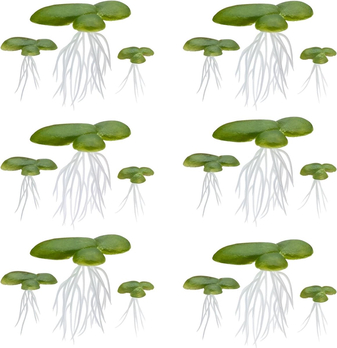 Plastic aquarium zwemplanten voor vijver, waterlelieplanten voor vistank aquaria (1)