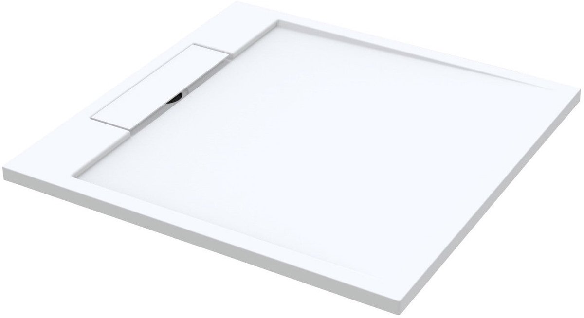 Sanitado Elements Decent Douchebak Mat Wit 90x90cm Solid Surface