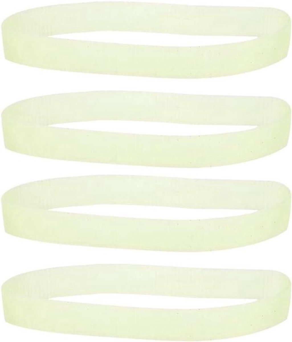 Snijmachine Riemen - Nylon Banden - Precisie Snijden - Duurzaam Nylon Materiaal - 4 Stuks - Zwart