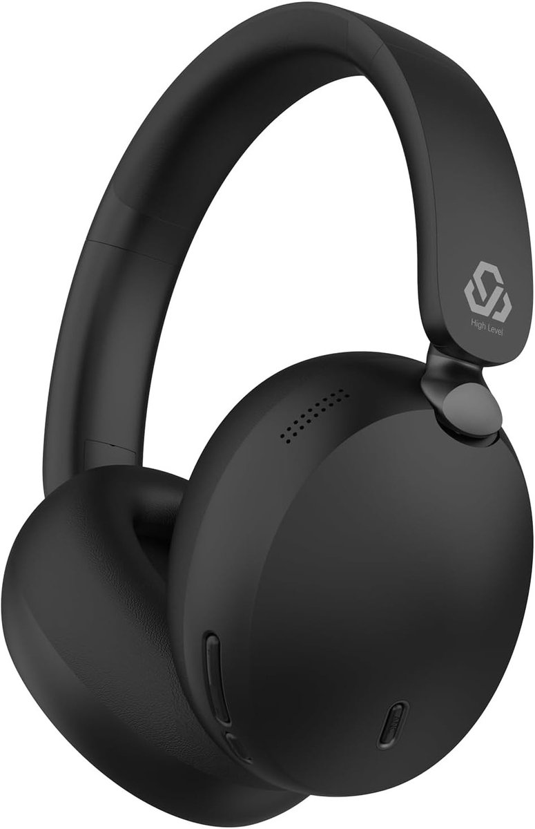 Draadloze hoofdtelefoon - Zwart - Over-ear - Actieve ruisonderdrukking - Voor Muziek en Bellen