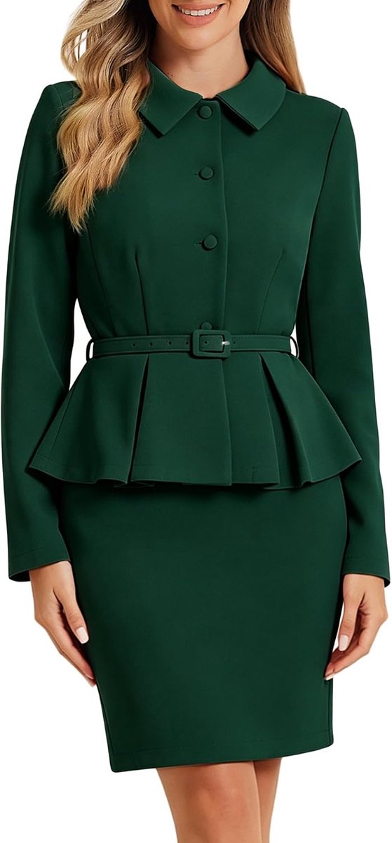 K 2-delig businesspak voor dames, blazer, jassen en potloodroksets