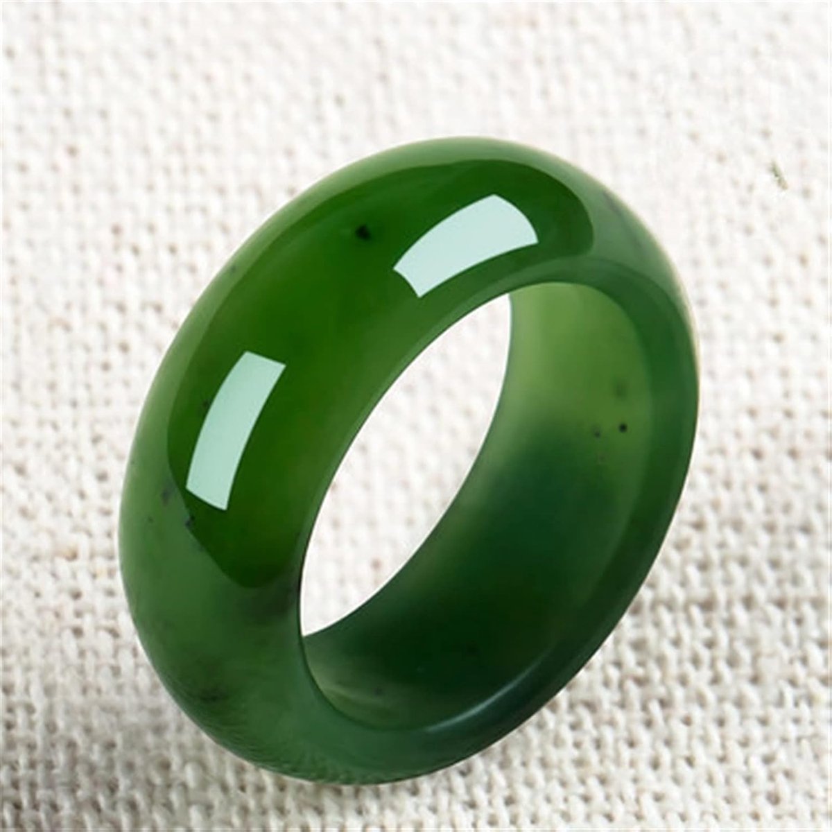 Handicraft Jasper Ring Heren en Damesring (Size : Inner diameter18mm)