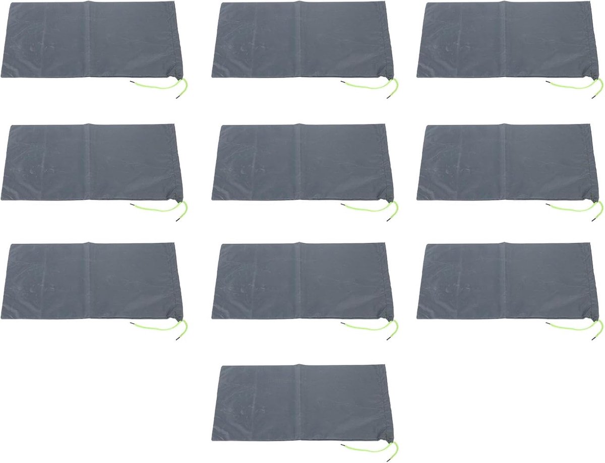 Zandzakken Voor Overstromingen, Zandloze Zandzakken Trekkoord Overstromingswaterbarrières Polyester Damzak, Herbruikbare Zandzakken Voor (Grijs)