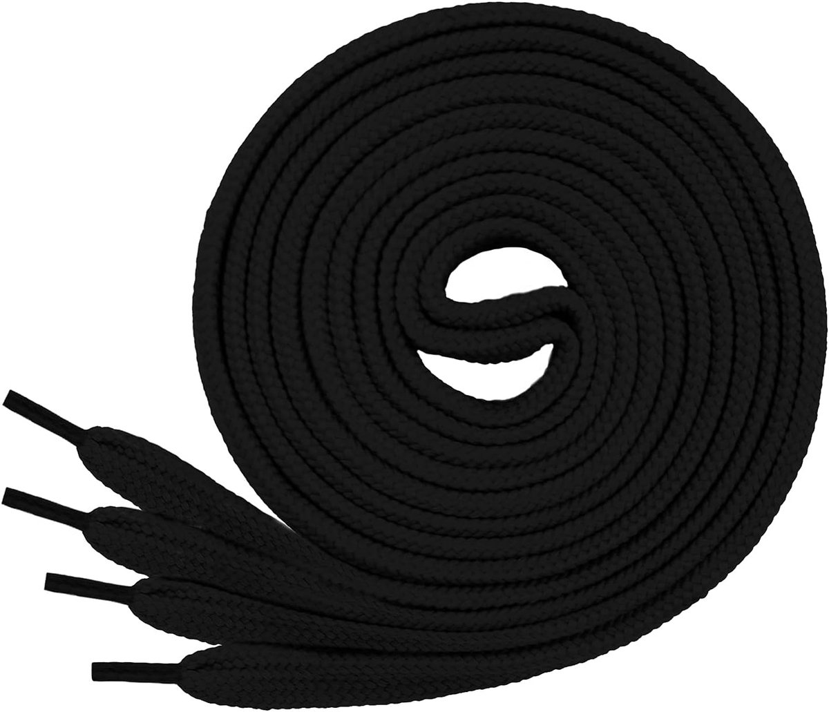 Ficchiano 1 of 2 paar veters plat, 12 mm breed, voor sneakers, sportschoenen, loopschoenen, zeer scheurvaste schoenveters, schoenveters van 70 cm - 200 cm lengte, polyester, Made in Europa