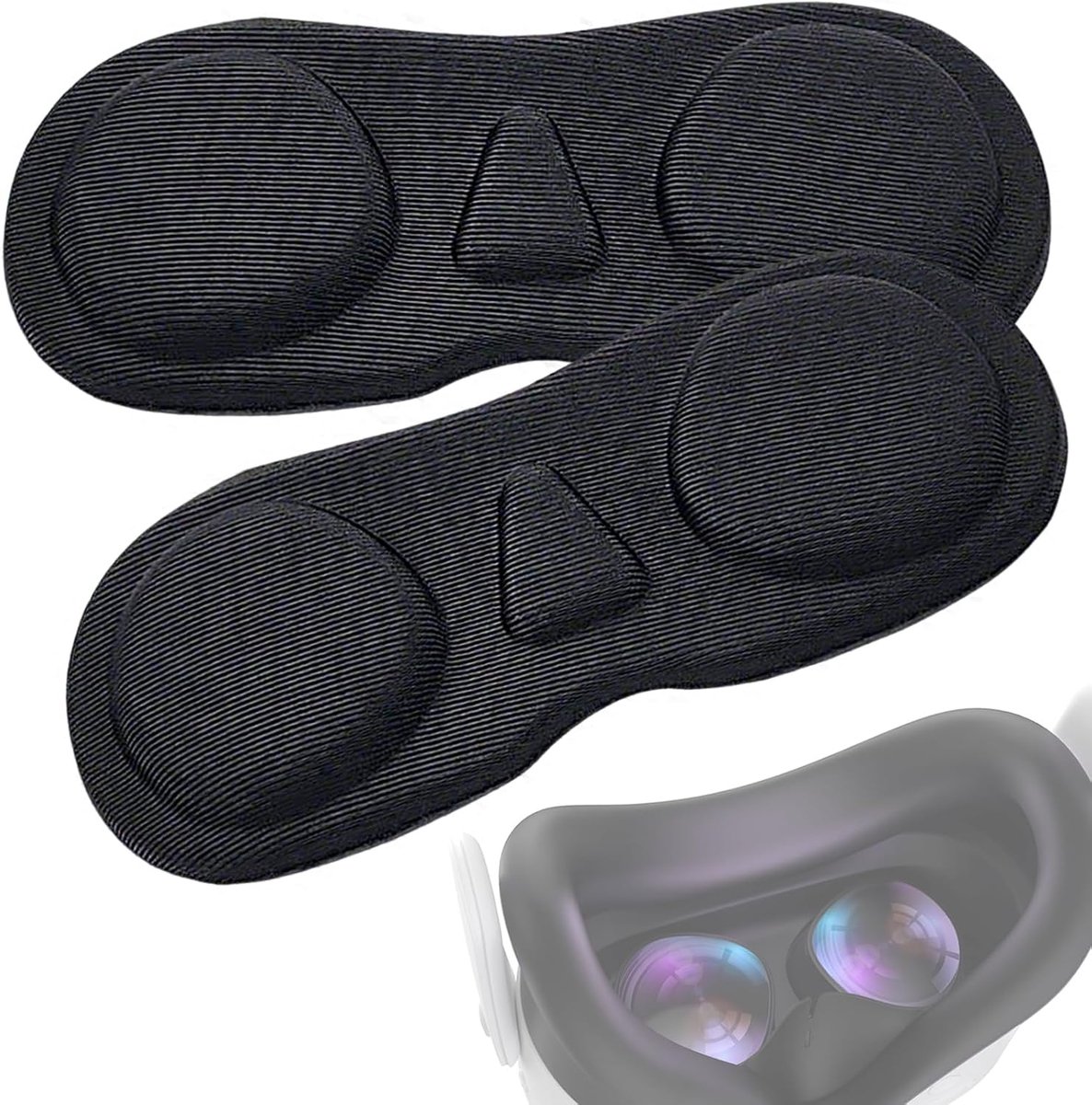Lensbescherming lensafdekking compatibel met Meta Quest 3/3S, Quest 3/2/1, 3S Xbox Edition, Vision Pro, Valve Index, Rift S en Pico 4, Oculus RiftS, bescherming tegen stof en krassen VR lens (stijl