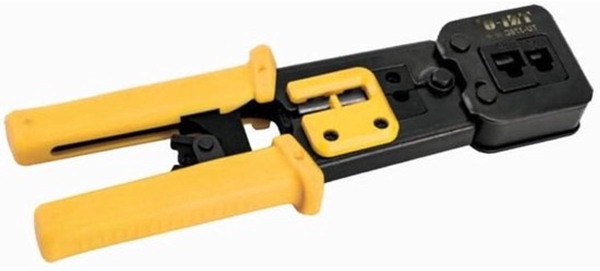 Netwerkkrimptang - Krimptang RJ45 - Netwerkbekabeling - Doorlopende Gaten - 400 g - null
