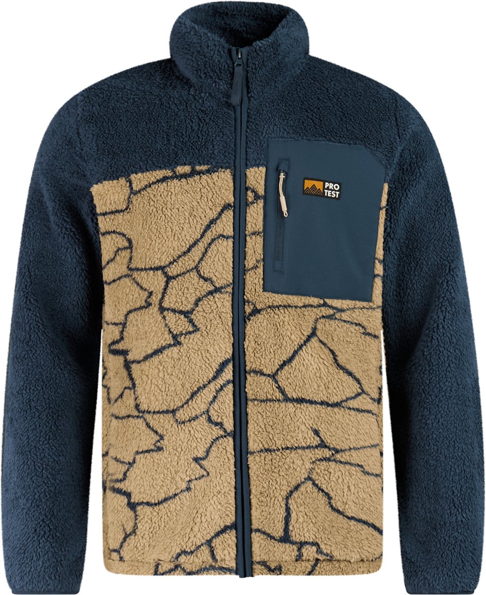Protest PRTLegacy Vest Heren Outdoor Rits Beige