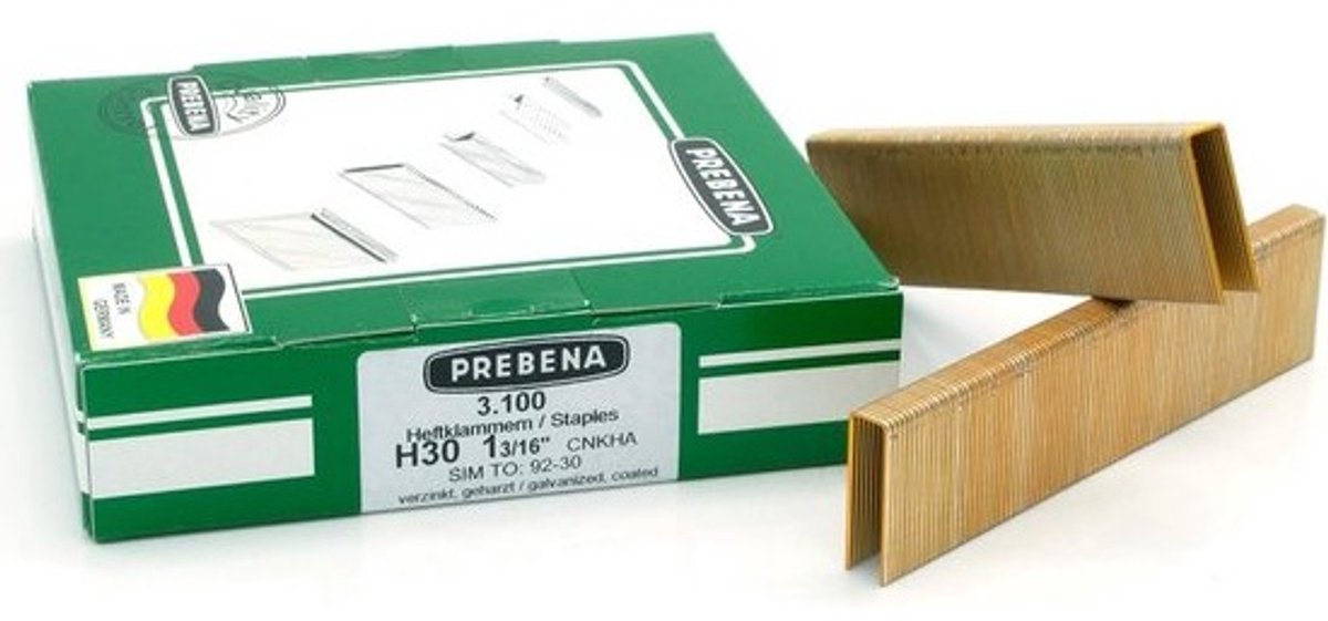 Nietjes Type H30CNKHA voor Tackers - 3.100 Stuks