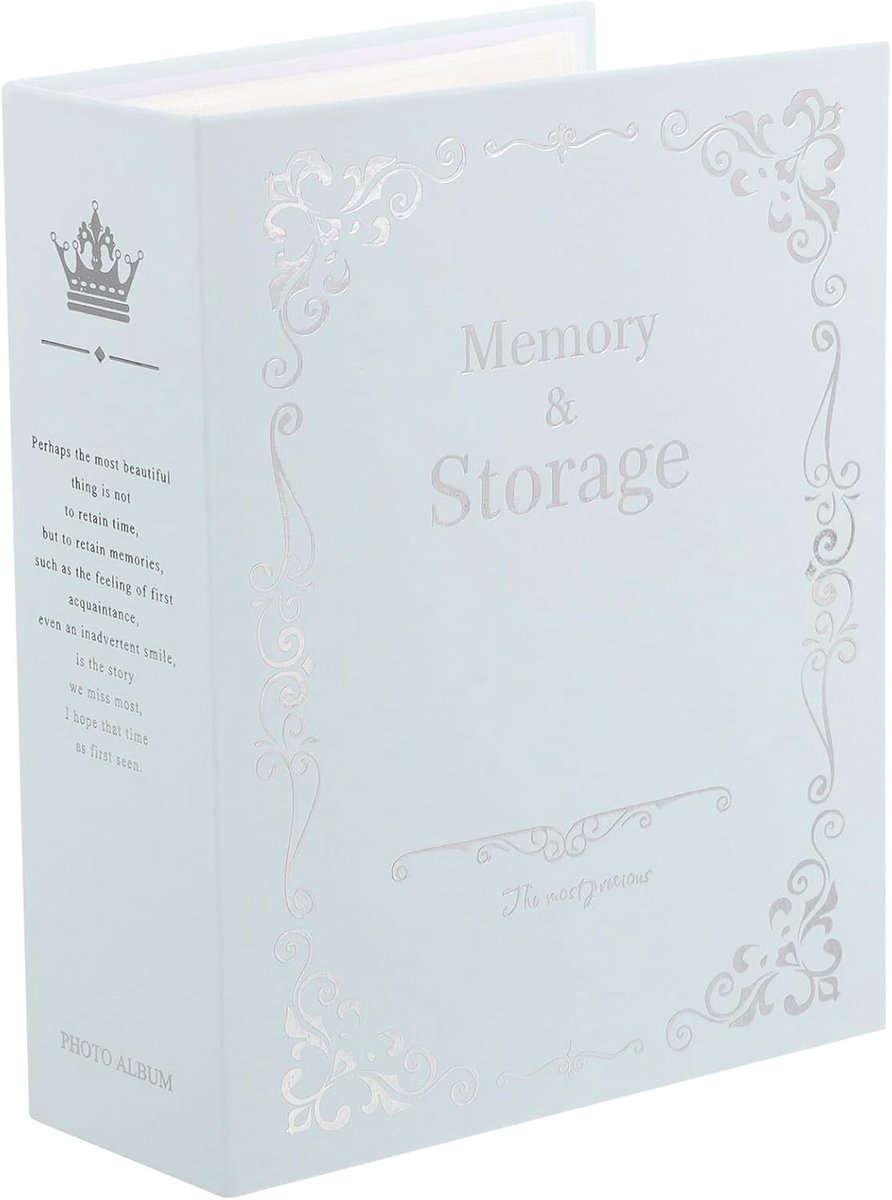 Nagelstickers, verzamelalbum, opbergboek voor nagelkunst, stickers, robuuste sticker, organizer, album met veel ruimte, gemakkelijk mee te nemen, blauw, gouden look