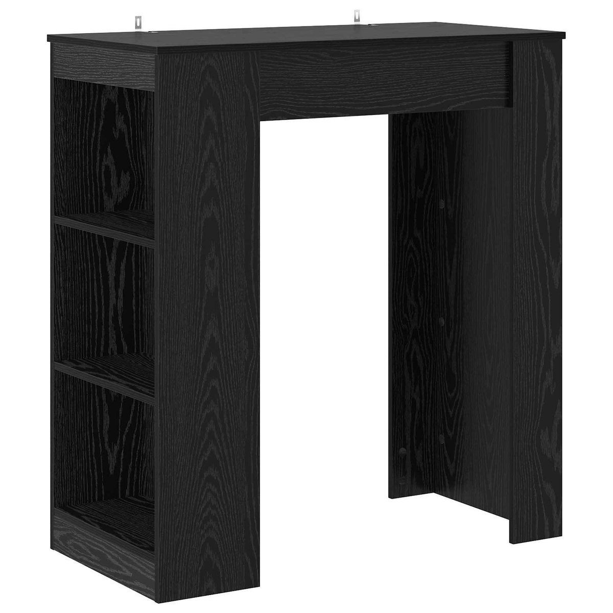 vidaXL Bartafel - 95 - x - 47 - x - 103,5 - cm - Bewerkt - hout - Zwart - eiken Zwart eiken