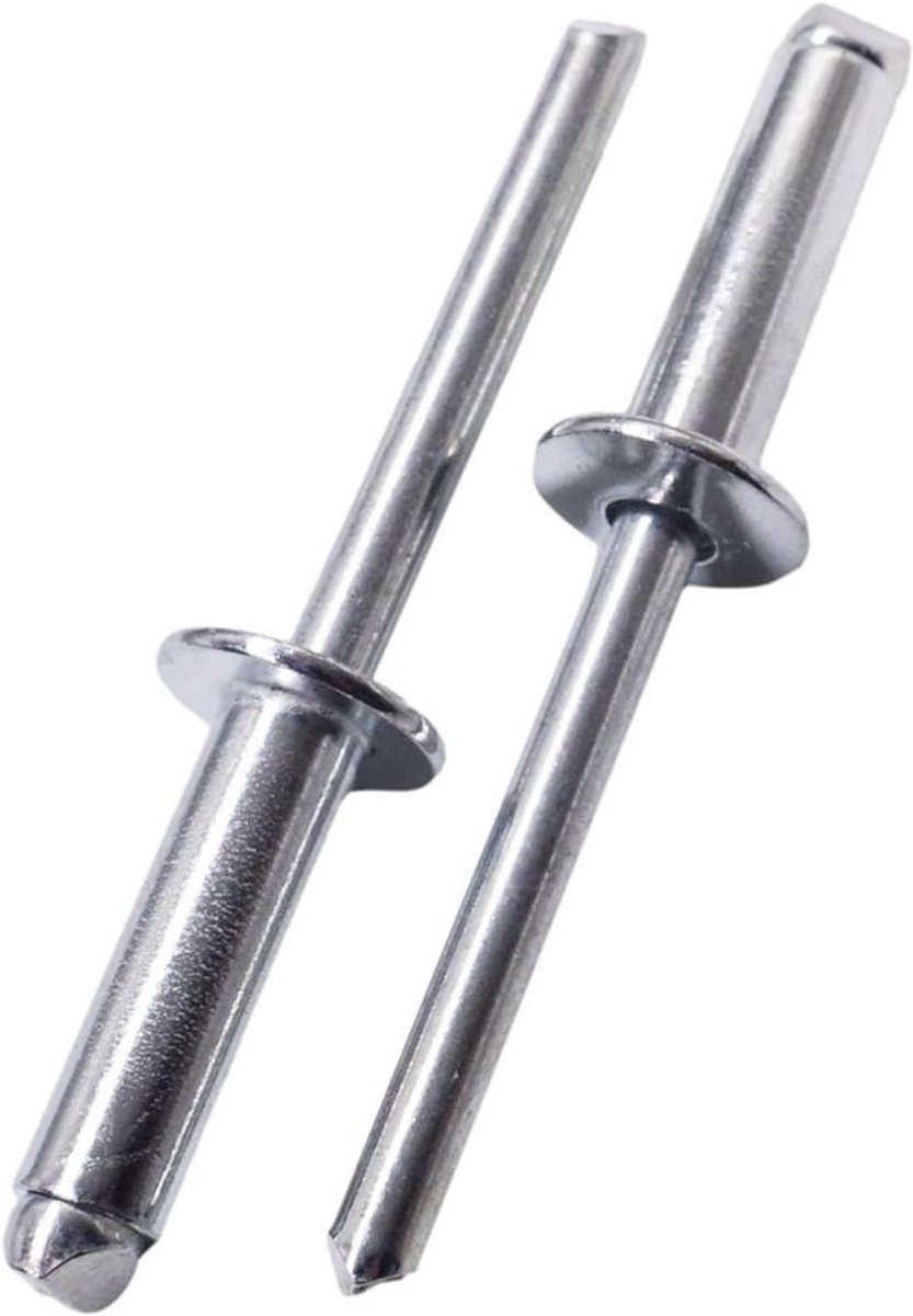40x Verzinkte Stalen Blindklinknagels 6.0x20mm - Popklinknagels met Koepelkop
