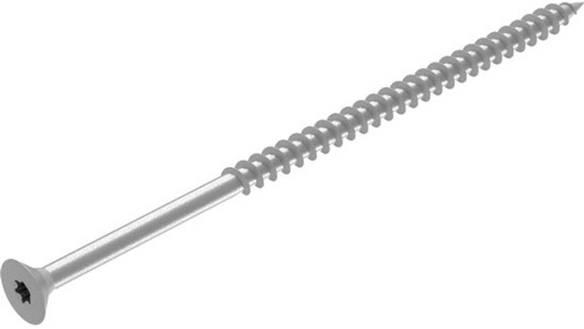 Spaanplaatschroeven RVS V2A 6x140mm - Houtschroef met Gedeeltelijke Schroefdraad en TX Aandrijving - 50 Stuks