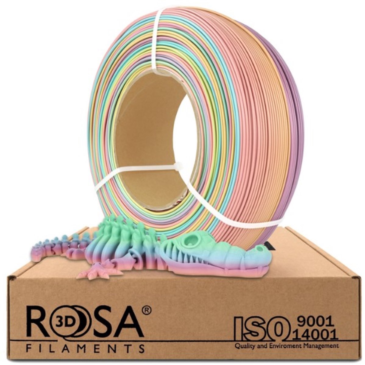 Rosa3D PLA Rainbow Pastel 1,75 mm 1 kg Refill Filament