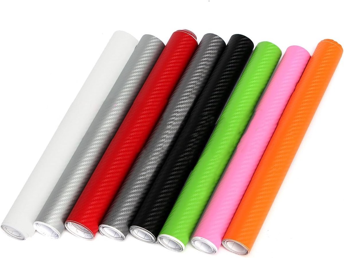 Dailygoods- Vinyl Wrap 200x30 cm - DIY Carbon Fiber Folie - Zelfklevend - Waterdicht - Flexibel - Duurzaam - Foliesticker