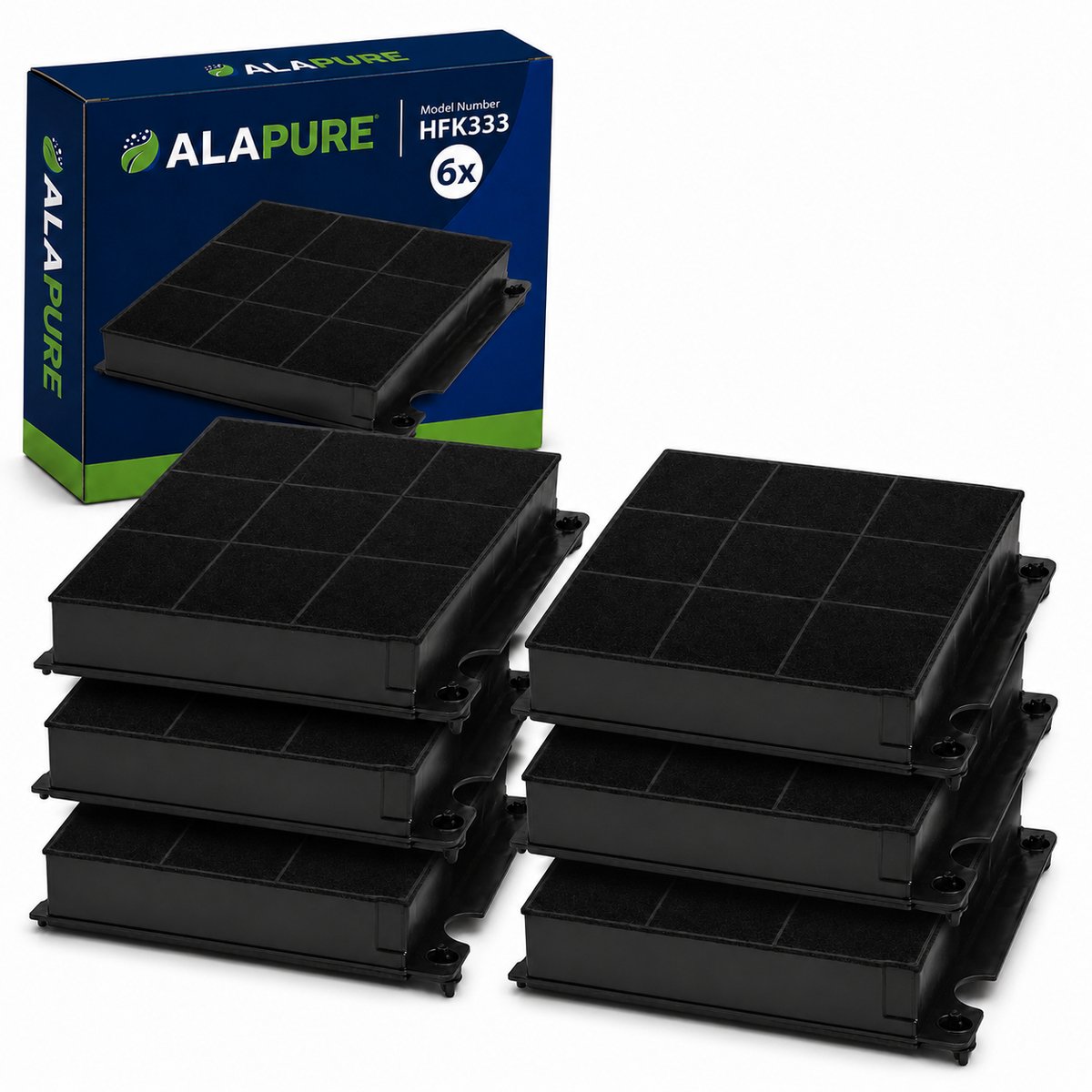 6x Alapure 333 Koolstoffilter Type 15 / E3CFE15 / AFC-15