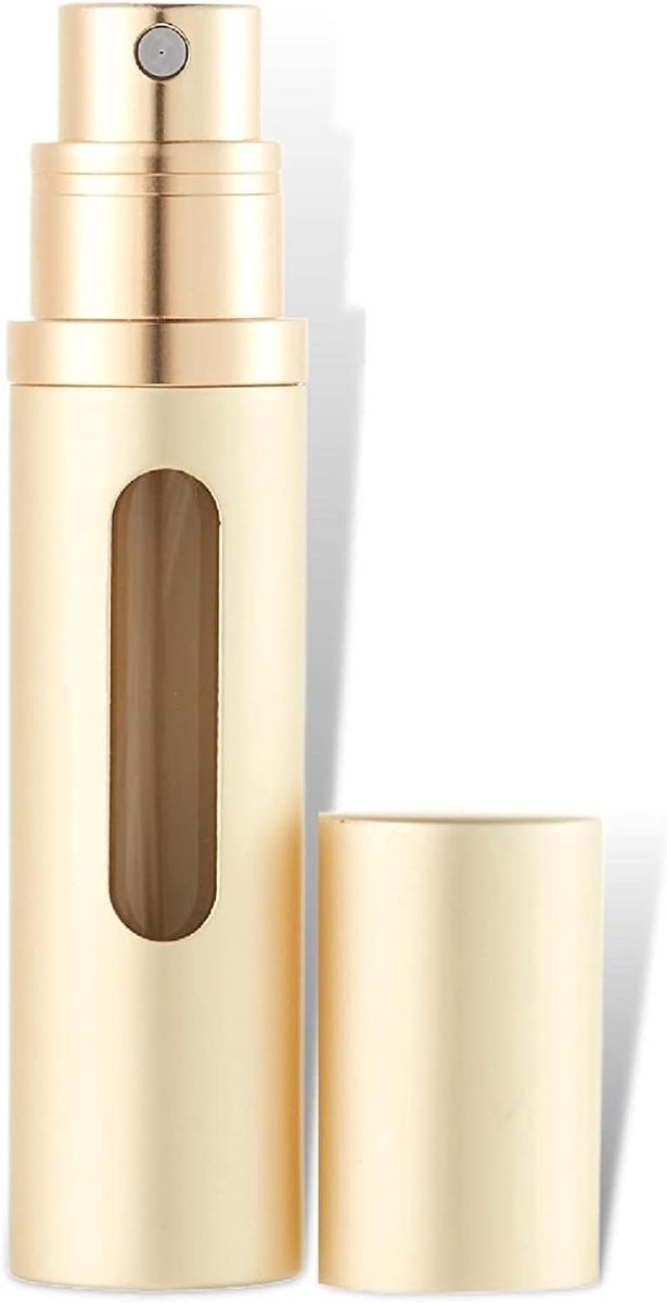 navulbare parfumflessen, draagbare verstuiver, mini-spuitfles, zakverstuiver met venster voor onderweg, 8 ml