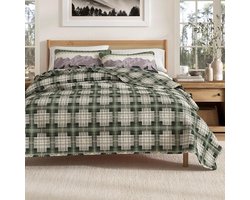 Dekbed set - Spri dekbed - Slaapkamer decoratie - Omkeerbaar ontwerp - King - Bos Patchwork