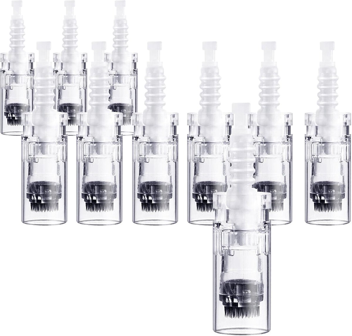Cartridge met 42 Naalden voor Dermapen M5 M7 N2 en E30 | Verpakking van 10 | Alleen Compatibel met Dr. Pen | Chirurgische Stalen Naald | Voor Herstel van Haar en Huid, Verbeter Littekens