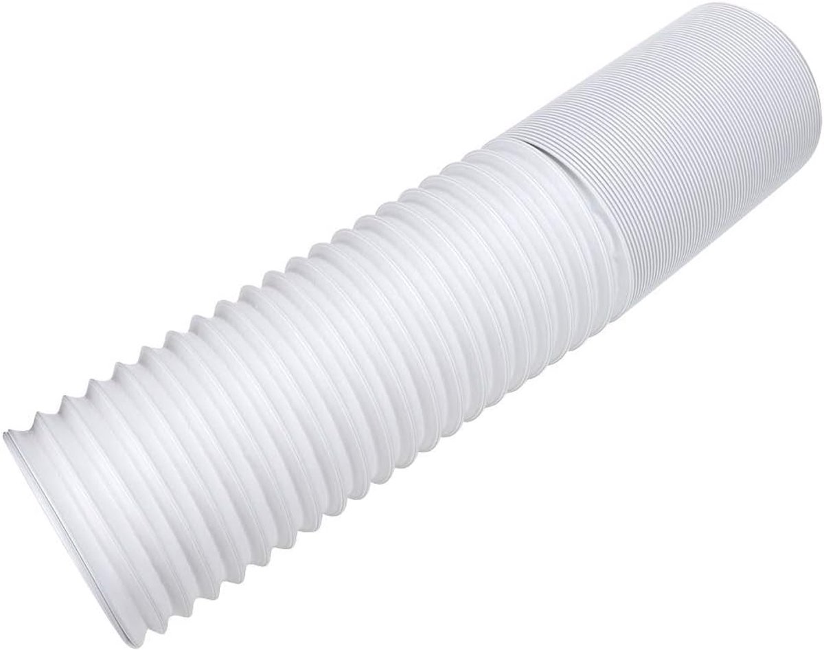 Raamventilatieslang, draagbaar, universeel, flexibel, met de klok mee draad, luchtontluchter airconditioner, uitlaatslang, buisonderdelen voor vervanging (diameter 13 cm x 2 m)