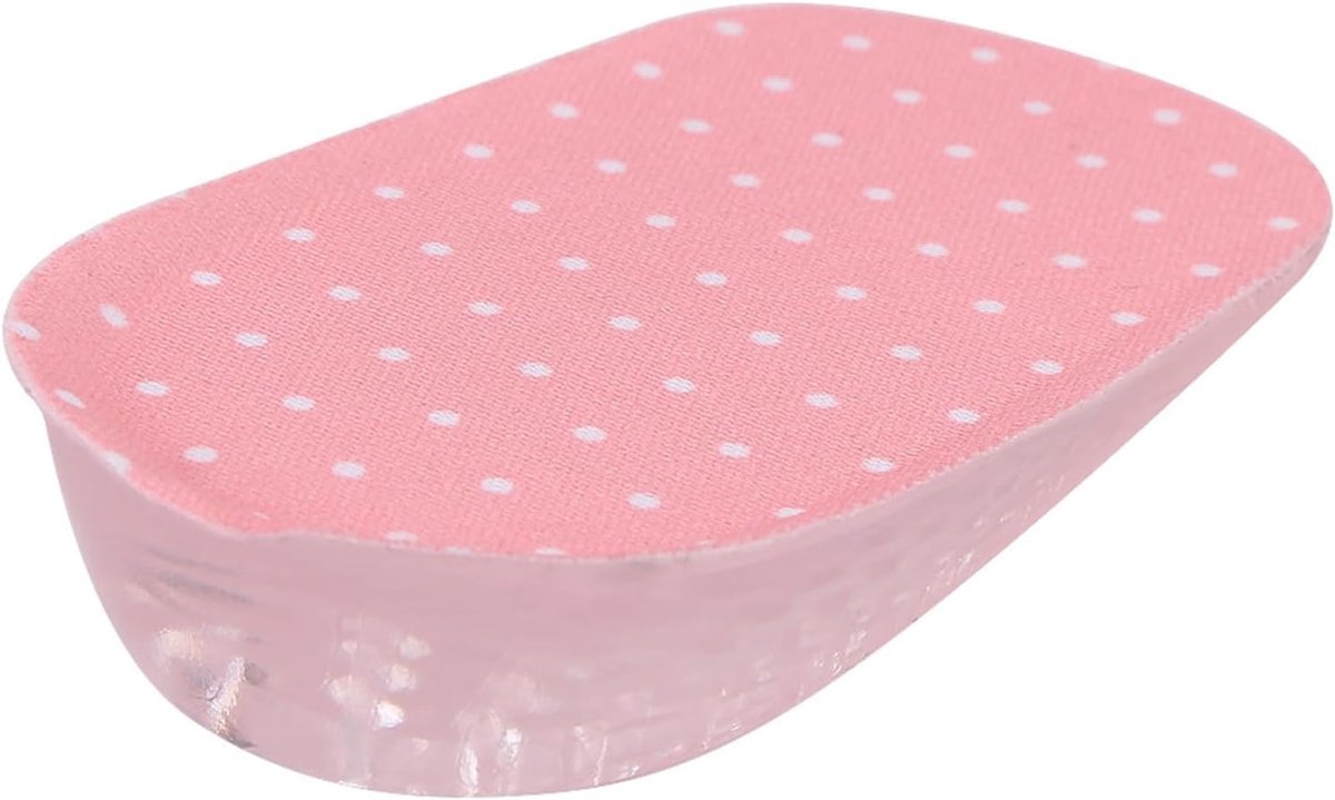 Taller Pads Gel verhoging inlegzool, hielsteun, hoogte schoeninlegzool, voor dagelijks gebruik en beschermt je voeten, 1 paar (2,5 cm roze)