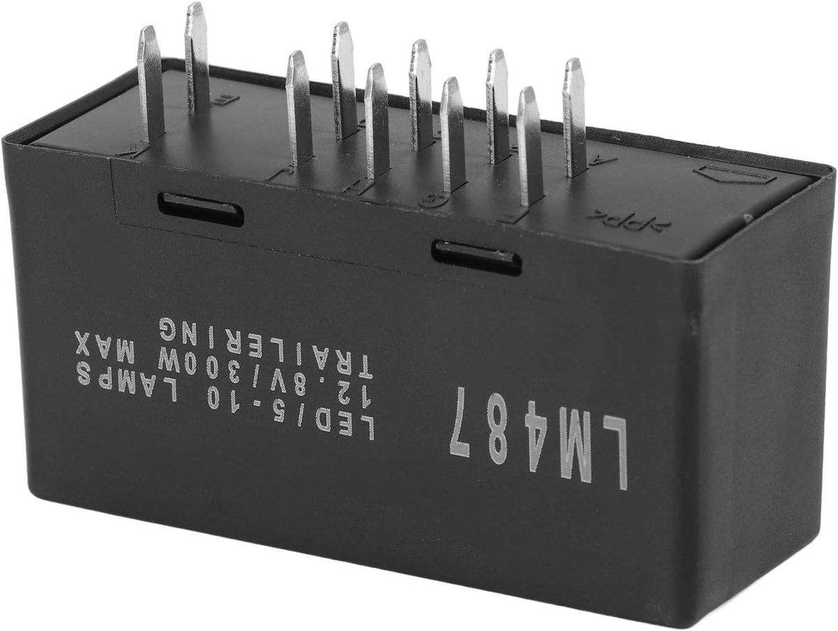 Dailygoods- Knipperlichtrelais Vervanging 10-pins - LED - Voor Silverado/Suburban/Tahoe/Yukon - Schakelt richtingaanwijzers correct - Duurzaam materia