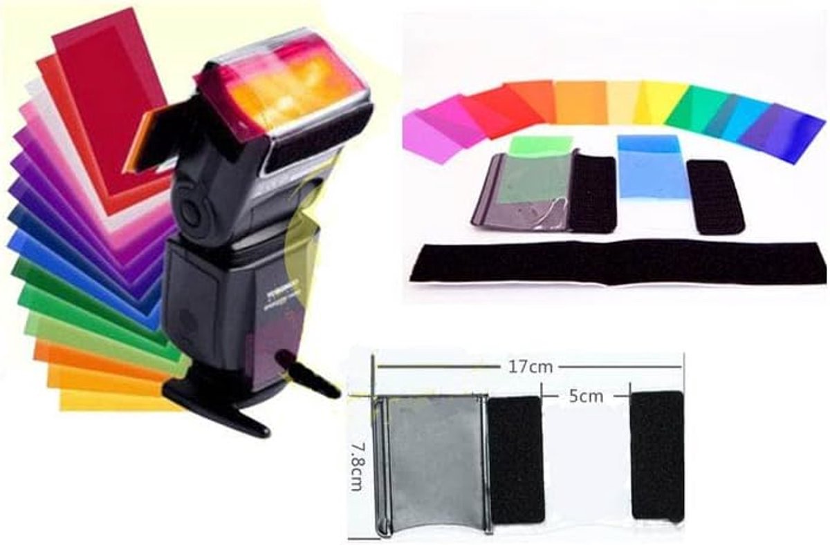 Flitsers Kleurenfilters (12 kleuren)
