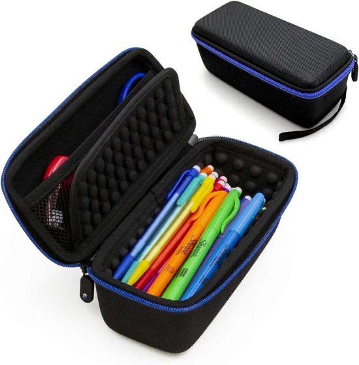 Groot Pennen Etui met Rits en Polsband voor 50+ Pennen, Potloden en Markers