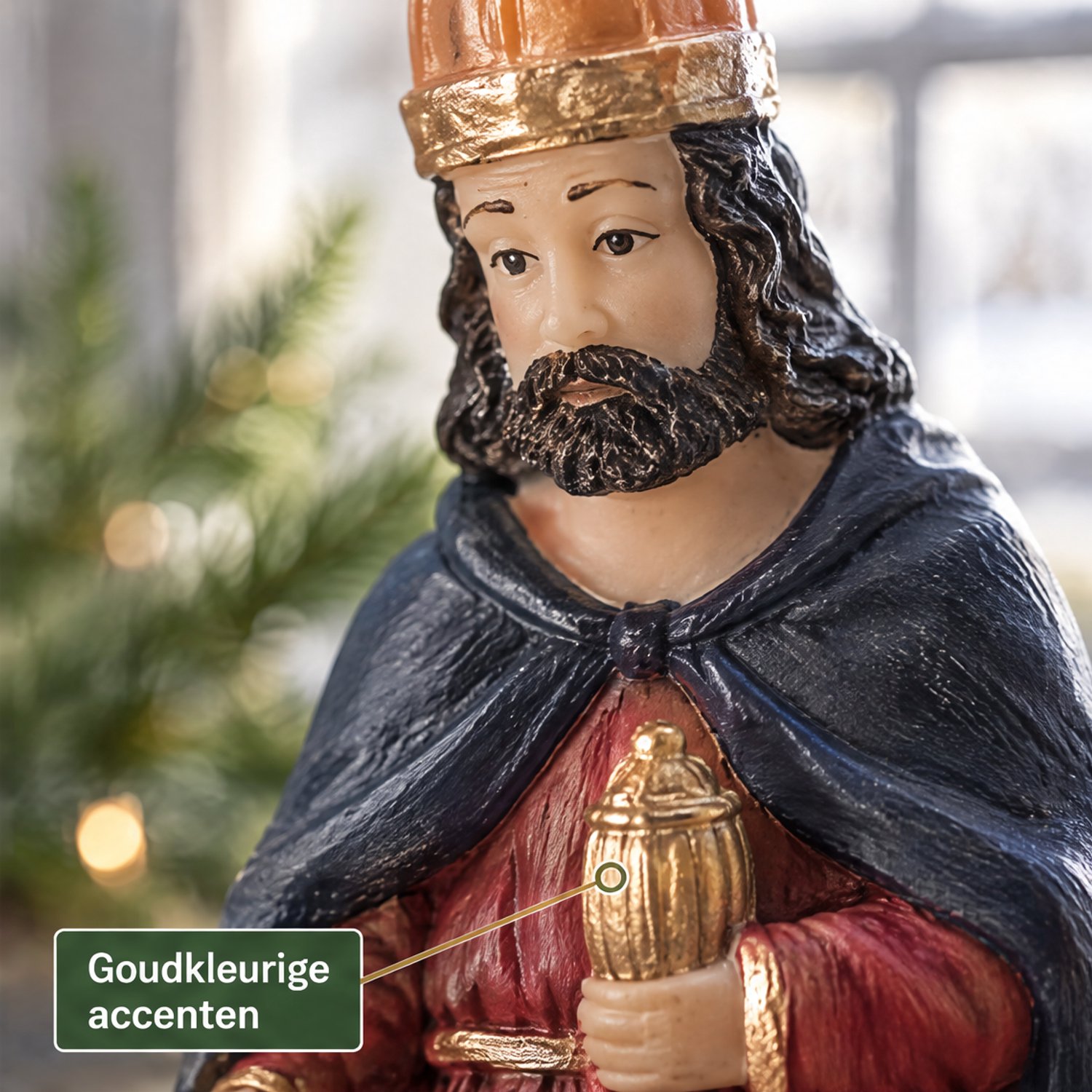 Levano Kerststal Figuren Set van 9 - 15 cm - Kerstversiering - Kerstdecoratie voor Binnen - Kerstfiguren voor Binnen - Kerstbeeldjes - Kerstbeelden - Kerstverhaal - Kerstkribbe - Kerst Figuurtjes – foto 4