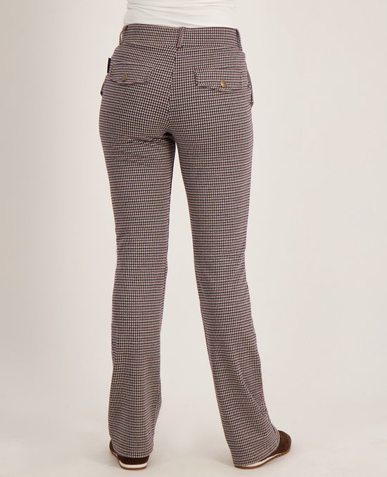 Je m'appelle Dames Broek Flared fit Met stretch - Rood - Maat M