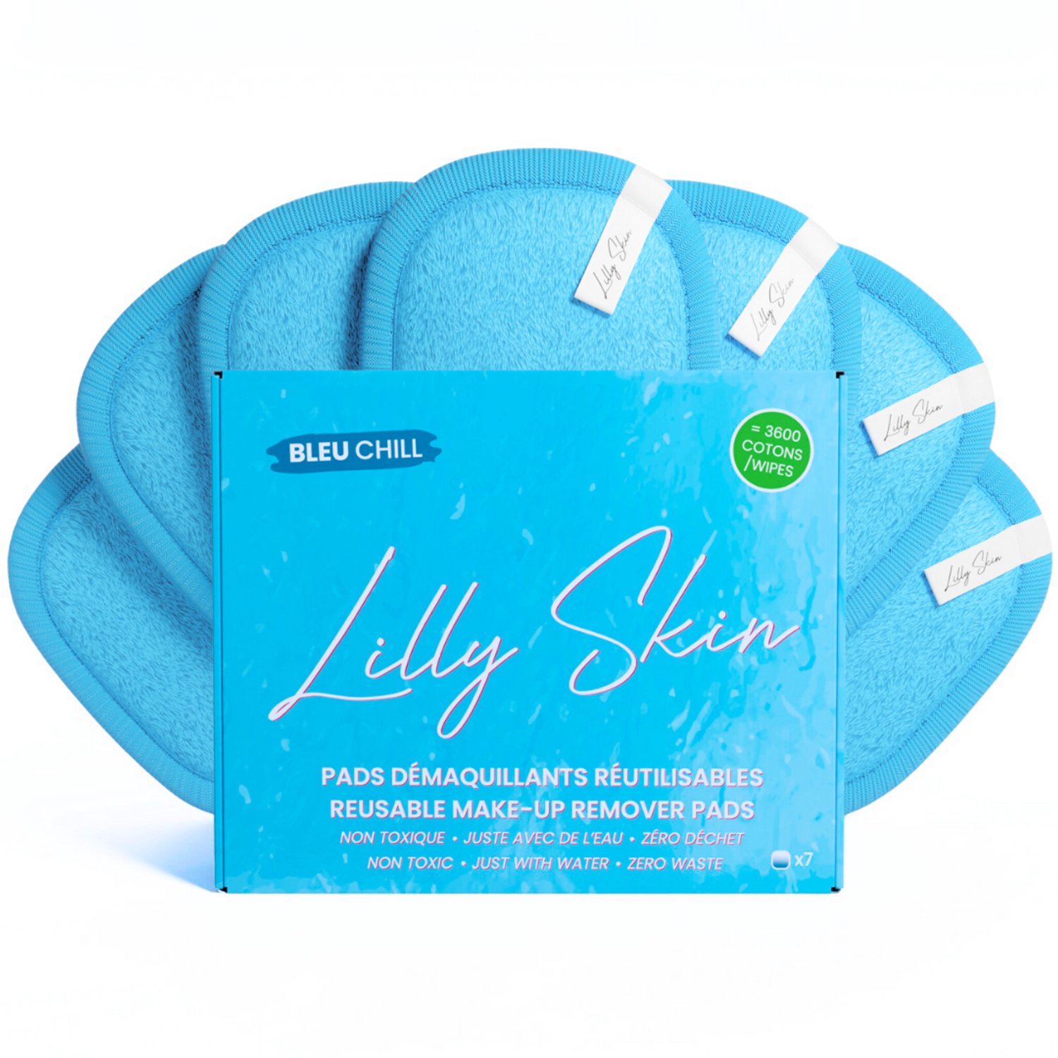 Lilly Bleu Chill XL - Herbruikbare make-up remover pads