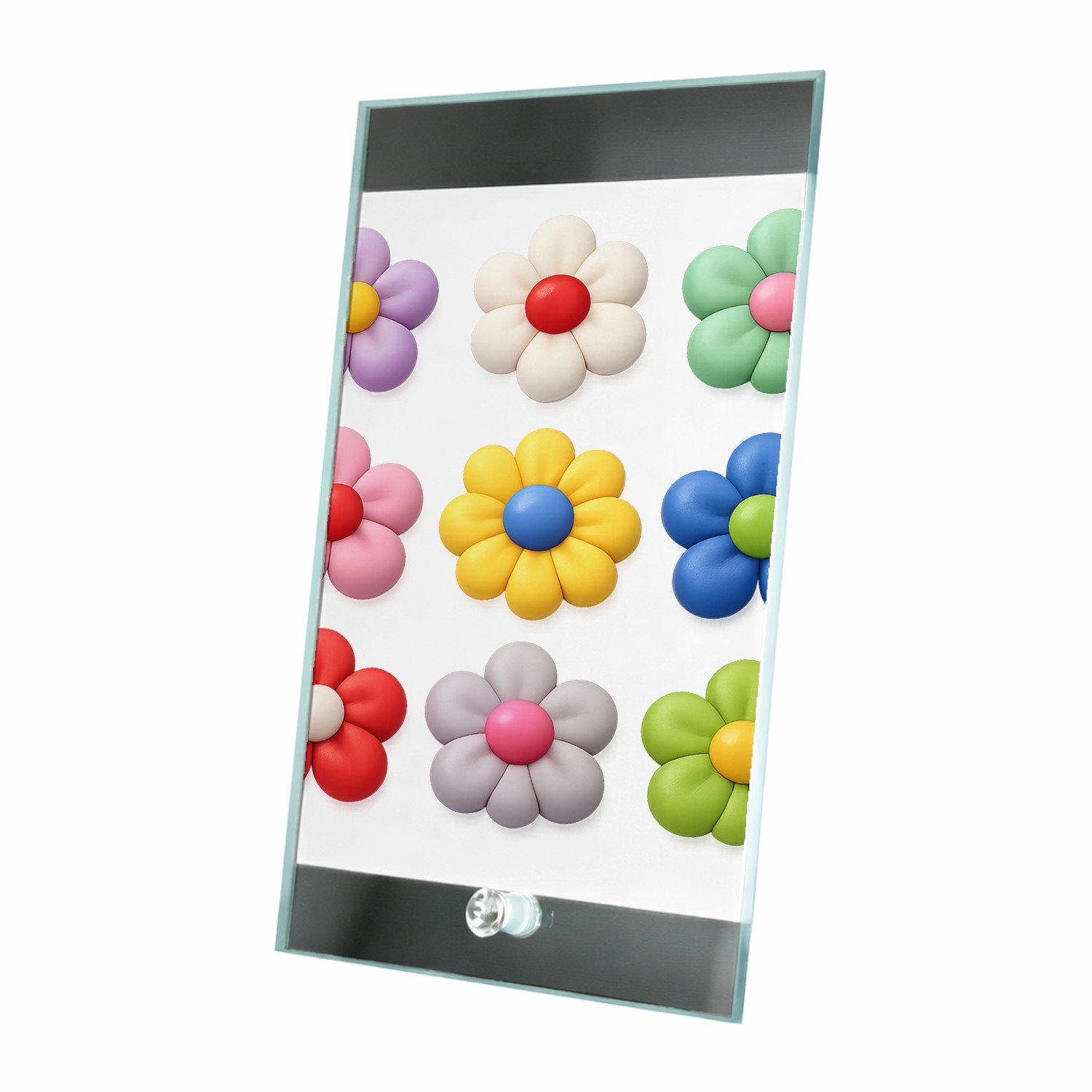 Mr Cadeautjes Glasframe 15 x 23 - design Een reeks speelse fruitvormen met verschillende texturen, ne | cadeau Wit