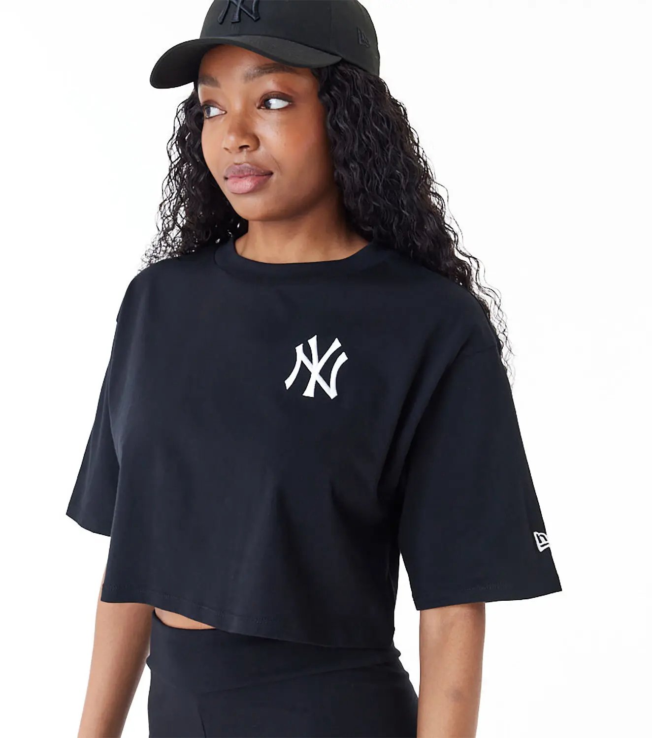 Dames crop top New York Yankees MLB Zwart