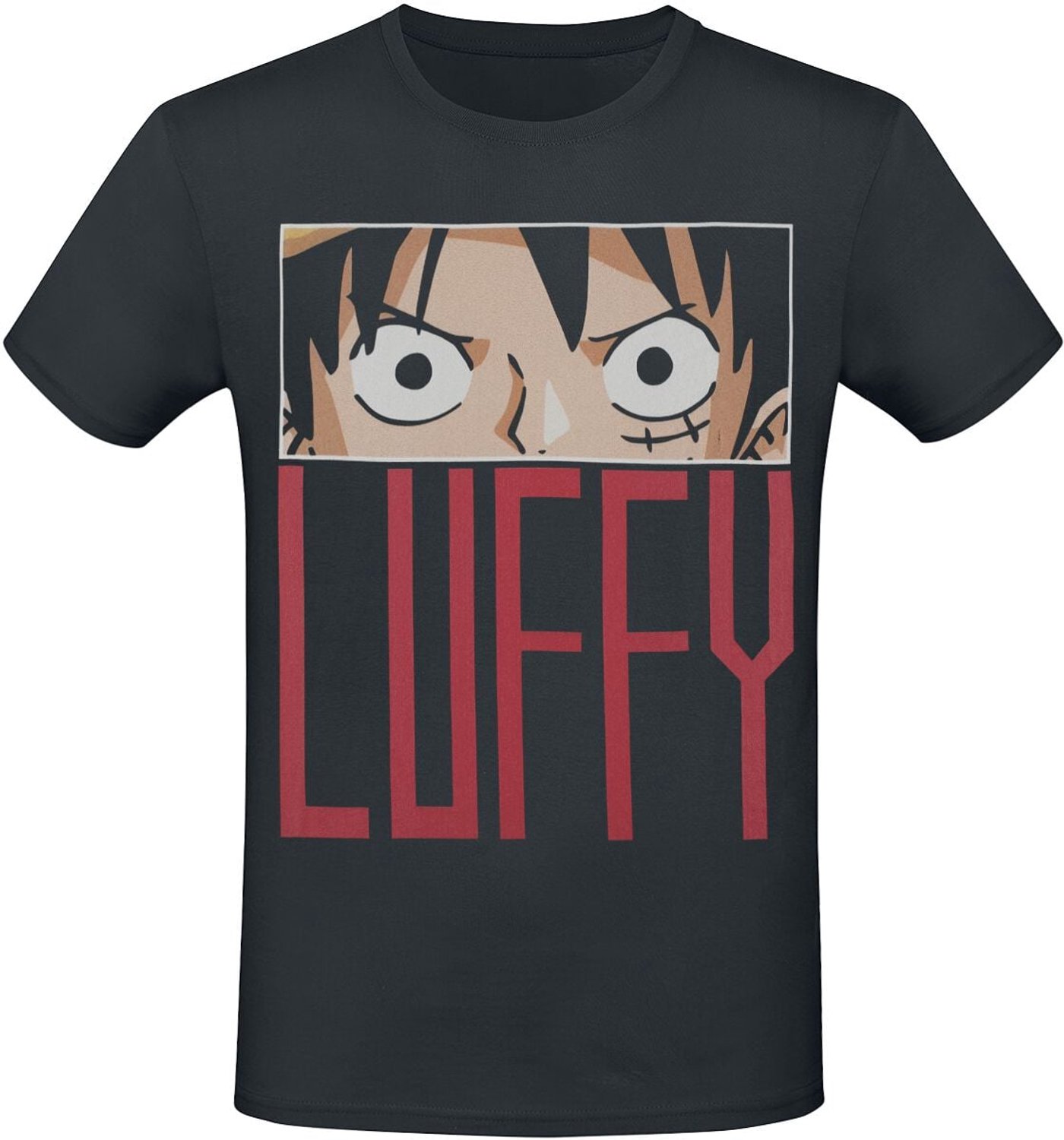 One Piece Ruffy - Eyes Heren T-shirt - zwart - XL