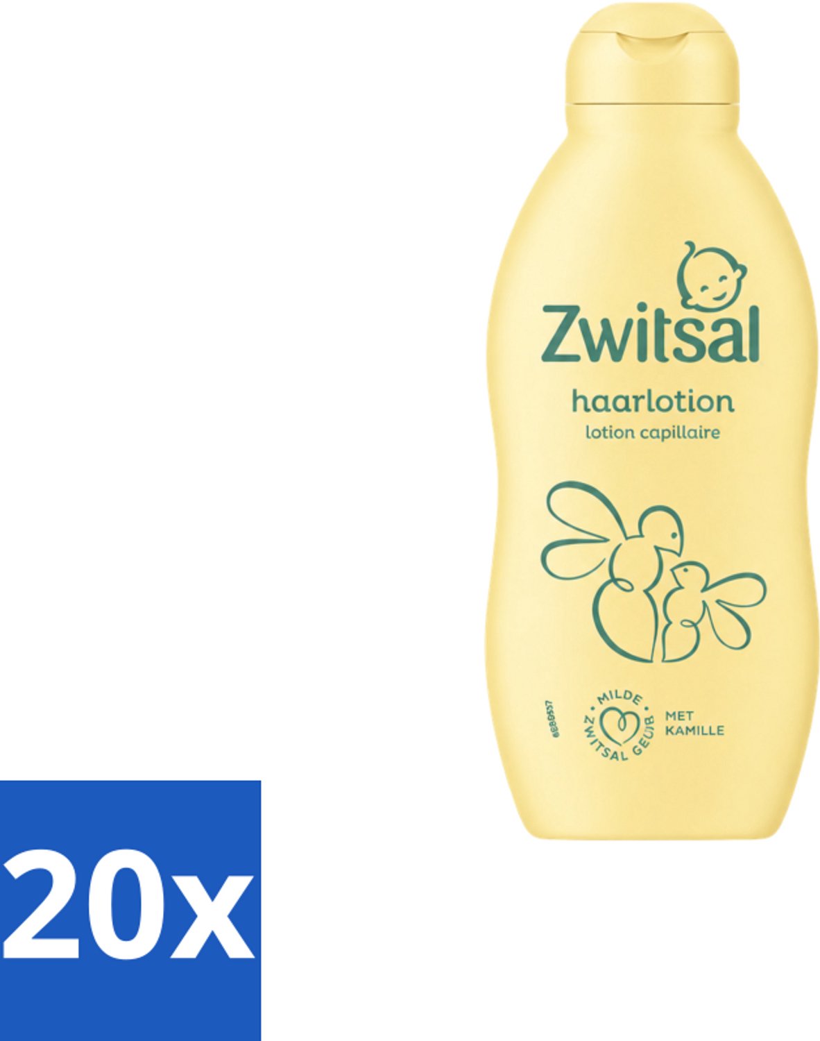 20 x Zwitsal – Haarlotion – Baby – 200 ml - Voordeelverpakking - 20 stuks