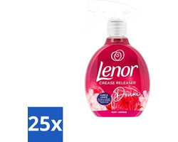 25 x Lenor – Crease Releaser Spray – Divine Ruby Jasmine – Kreukverwijderaar & Textielverfrisser – 500 ml - Voordeelverpakking - 25 stuks