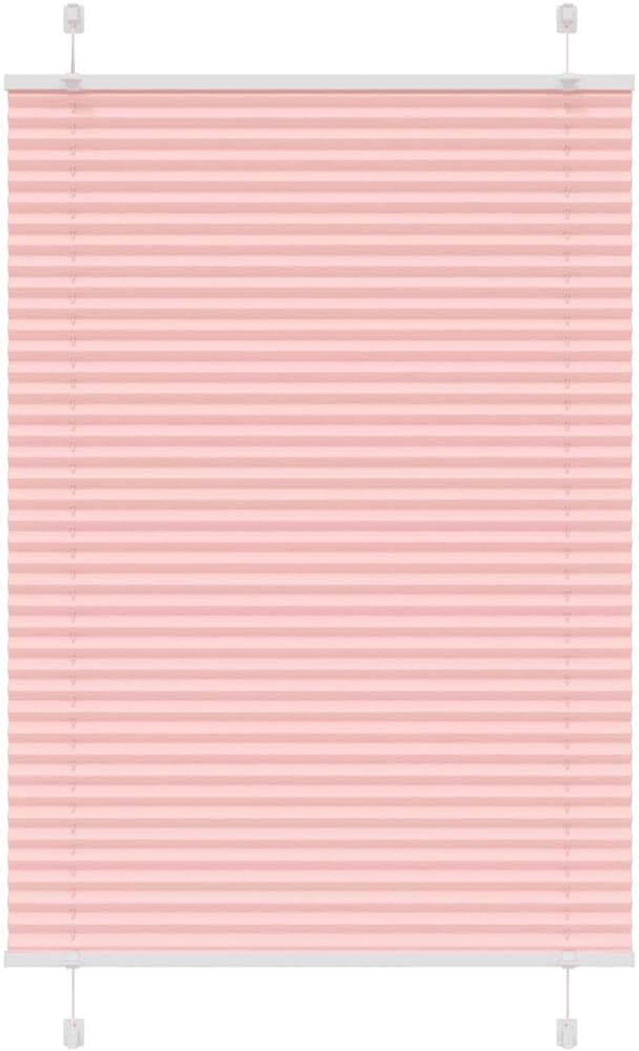 Plissé voor ramen, 100% polyester, zicht- en zonwerend, rolgordijn met klemdragers en schroeven, elegant design voor woonkamer, slaapkamer en kantoor