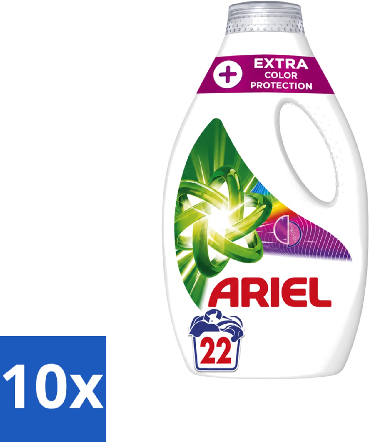 10 x Ariel – Vloeibaar Wasmiddel – Extra Color Protection – 990 ml – 22 wasbeurten - Voordeelverpakking - 10 stuks