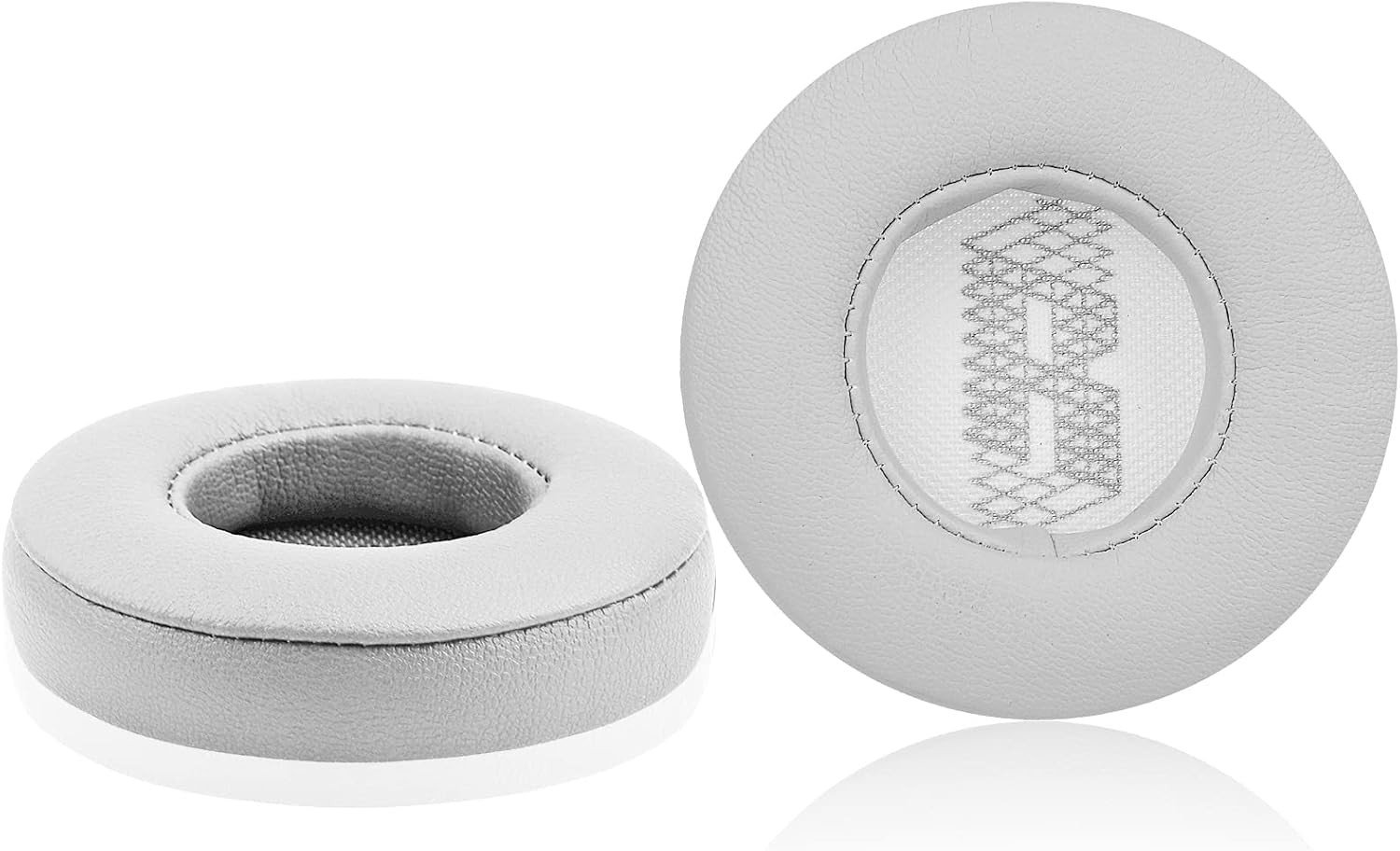 Vervangende Geheugen Schuim en Kunstleer Oorkussens voor JBL E35 E45 On-Ear Hoofdtelefoons (Grijs) - Comfort, Geluid, Duurzaamheid